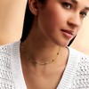 Pure Collection by Ross-Simons 3.50 ct. t.w. Sapphire Bead Station Paper Clip Link Necklace in 14kt Yellow Gold - 2 of 4