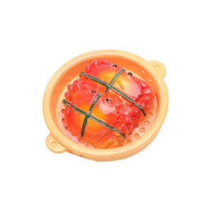 Unique Bargains Refrigerator Magnet Square Shape Blue Brown 1Pc - 1 of 3