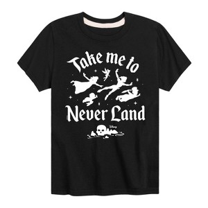 Boys' - Peter Pan - Take Me To Never Land Short Sleeve Graphic T-Shirt - 1 of 4