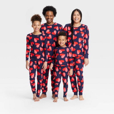 Valentine's Day Hearts Matching Family Pajamas Collection