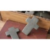 Set of Six Hand-Carved Stone Crosses – Gray Decorative Accents (MIN 2) by Kalalou - 2 of 3