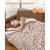 Electric Blanket Heated Throw,Heated Blanket Soft with 4 Heating Levels&4 Hours Auto Off - 4 of 4