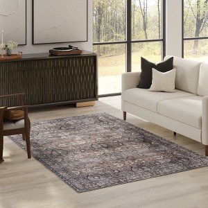 Thomasville Emporia Industrial Old World Chenille Machine Washable Non-Slip Flat Pile Area Rug Collection - 1 of 4