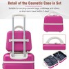3 Piece Expandable Luggage Set,Hardshell Travel Suitcase with Spinner Wheels TSA Lock, Lightweight Suitcase,Telescopic Handle Luggage Set for Family - 4 of 4