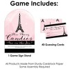 Big Dot of Happiness Paris, Ooh La La - How Many Candies Paris Themed Baby Shower or Birthday Party Game - 1 Stand and 40 Cards - Candy Guessing Game - 3 of 4