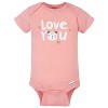 Gerber Baby Girls'  Short Sleeve Onesies Bodysuits, 8-pack, Bear, 3-6 Months - 2 of 4