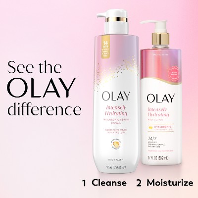 Olay Nourishing + Hyaluronic Acid 17oz Lotion Pump: Hydrating, Whole Body, Normal to Dry Skin