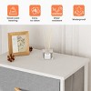 Pellebant Vertical Dresser for Bedroom 6 drawer Storage Tower Steel Frame Wood Top Easy Pull Non-woven Fabrics Drawer - 3 of 4