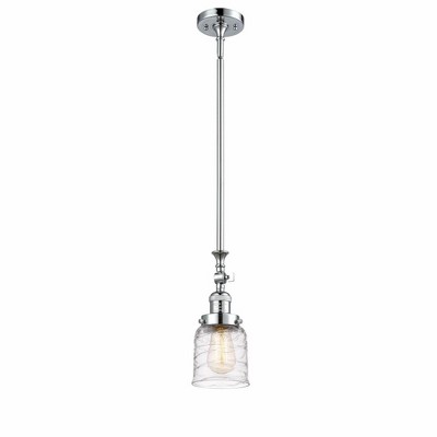 Bell - 1 Light Stem Hung Tiltable Mini Pendant In Industrial Style-14 Inches Tall and 5 Inches Wide