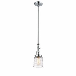 Bell - 1 Light Stem Hung Tiltable Mini Pendant In Industrial Style-14 Inches Tall and 5 Inches Wide - 1 of 1