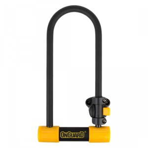 OnGuard Bulldog Mini LS U-Lock: 3.55 x 9.46" Black/Yellow Reinforced Sleeve - 1 of 1