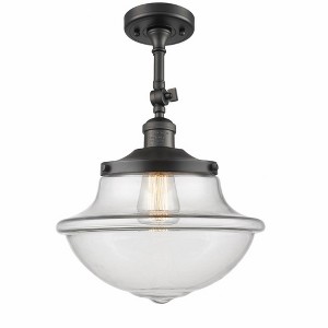 Oxford - 1 Light Adjustable Semi-Flush Mount In Traditional Style-15.5 Inches Tall and 11.75 Inches Wide - 1 of 1