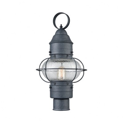Elk Home Onion 1 - Light Post Light in  Aged Zinc