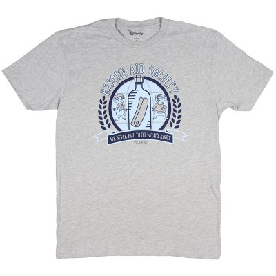 Seven Times Six Disney The Rescuers Men's The Rescue Aid Society Do What's Right T-Shirt Grey