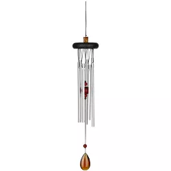 Woodstock Chimes Signature Collection, Woodstock Chakra Chime, 17'' Amber Wind Chime CCAB