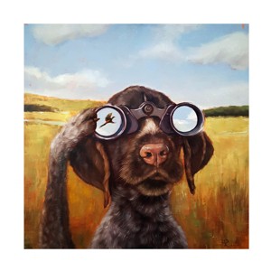 Canvas Wall Art - Lucia Heffernan 'Bird Dog' Wall Art for Living Room, Bedroom, or Office Décor by Trademark Fine Art - 14 x 14 Inches - 1 of 4