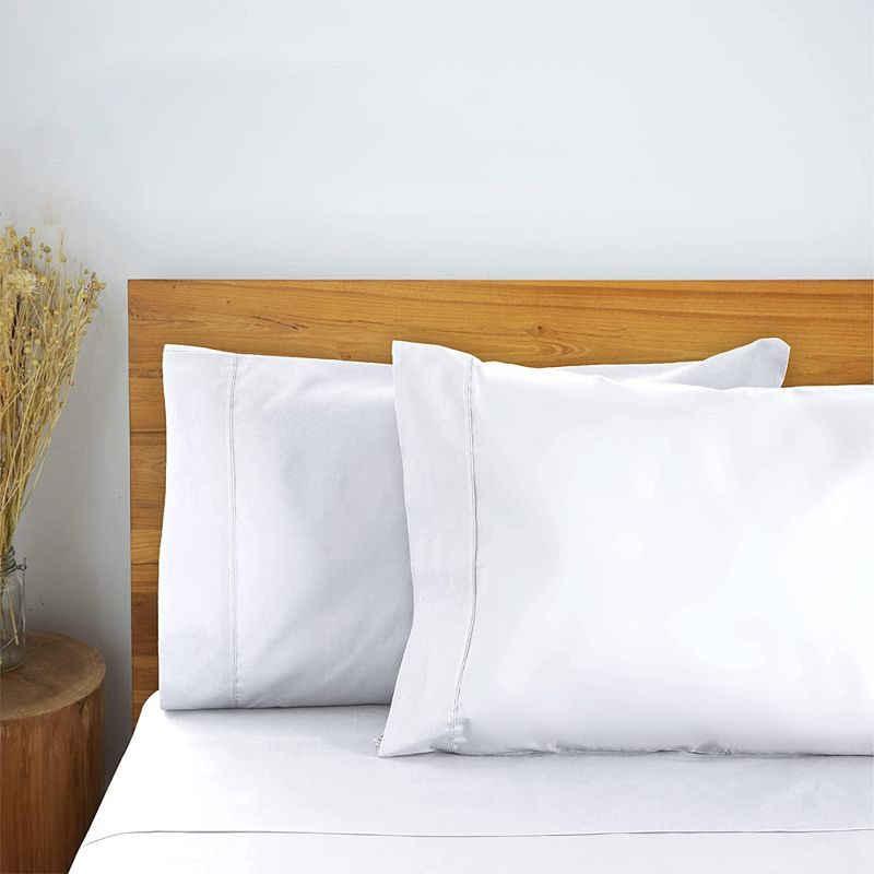 2PC Rayon From Bamboo Solid Performance Pillowcase Set - Luxclub, 2 of 4