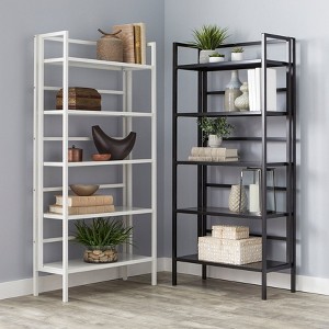 BrylaneHome 5-Tier Folded Metal Bookshelf - 1 of 1