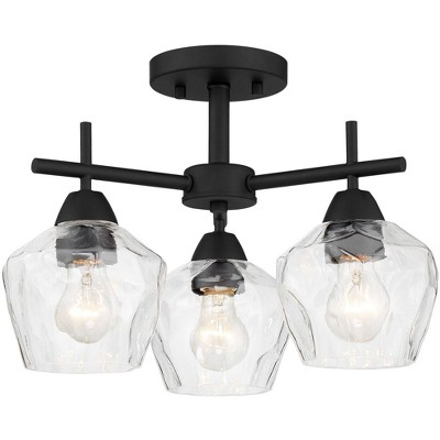 Minka Lavery Camrin 16" Wide Coal 3-Light Ceiling Light
