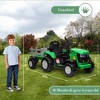 Tractor Stroller with Trailer - Remote Control, Spring Suspension, Dual Engines, Music Port, Suitable for Children 3+, Best Holiday Gift - 2 of 4