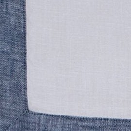 chambray indigo and white