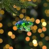 Northlight Prince Frog in a Crown Glass Christmas Ornament - 3" - Green and Blue - 2 of 4