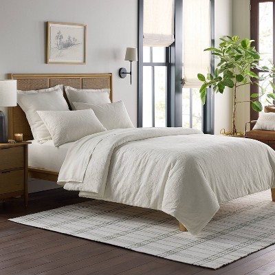 3pc Trellis Pattern Comforter Bedding Set Cream - Hearth & Hand™ with Magnolia