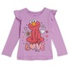 Sesame Street Elmo Infant Baby Girls 2 Pack T-Shirts Multicolored 18 Months - 2 of 4