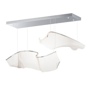 ET2 Lighting Rinkle 2 - Light Pendant in  Polished Chrome - 1 of 3