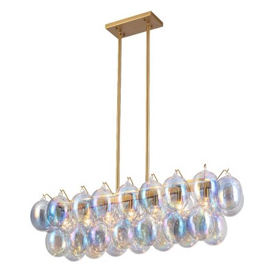 Artcraft Lighting Globo 8 - Light Island Pendant Light in  Brass