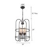 Chloe Lighting Ironclad Industrial-Style 5 Light Rubbed Bronze Ceiling Pendant 16" Wide - 3 of 4