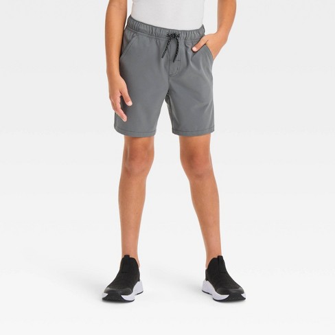 Boys' Quick Dry 'above The Knee' Pull-on Shorts - Cat & Jack™ Gray L Husky  : Target