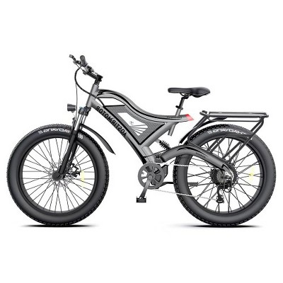 FIONECA AOSTIRMOTOR S18 26" 750W Electric Bike Fat Tire 48V 15AH Removable Lithium Battery for Adults