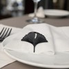 Unique Bargains Napkin Rings Gingko Leaves Stainless Steel 1 Pc - 3 of 3