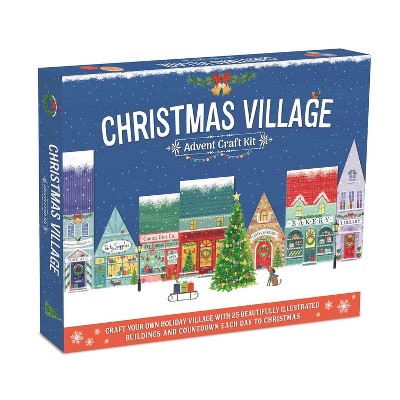 Christmas Village Advent Craft Kit - by  Igloobooks (Hardcover)