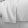 Plazatex Luxurious Ultra Soft 100% Cotton Moisture Wicking Solid Color Sheet Set White - 3 of 4
