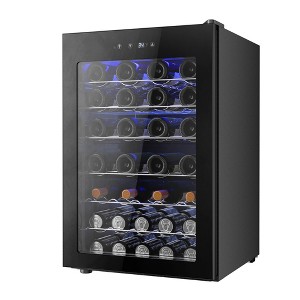 EUHOMY 45 Bottle Wine Cooler Refrigerator,  4.5 cu. ft. Mini Fridge with Adjust Temperature - 1 of 4