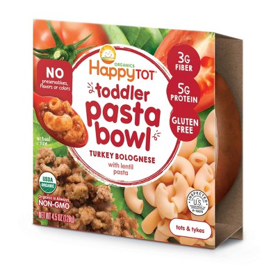 HappyTot Toddler Pasta Bowl Turkey Bolognese with Lentil Pasta - 4.5oz