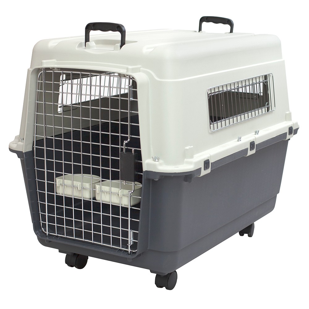 Photos - Pet Carrier / Crate Kennels Direct Dog Crates - Gray - L