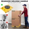 Machinery Dolly Heavy Duty - 4 Piece Set 6 T Industrial Steel Mover with 360¡ã Rotation Anti-Skid Cover & PU Wheels for Workshop/Warehouse - 2 of 4