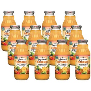 Lakewood Organic Spicy Pineapple Juice - Case of 12/12.5 oz - 1 of 3