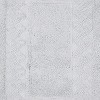 Knightsbridge All Season Traditional Chain Design 2 PC Cotton Bath Rug Set 17"X24" & 21"X34" White - 4 of 4