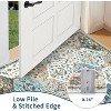 coucheta Washable Vintage Area Rugs, Non-Slip Stain-Resistant Ultra-Soft Low Pile Carpet, Easy to Clean Indoor Rugs, for Office, Bedroom, Living Room - 3 of 4