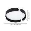 1-Light Valcasotto Integrated LED Ceiling Light Black Finish with White Acrylic Shade - EGLO: ETL Listed, Dimmable, Contemporary Style - 4 of 4