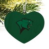Chicago State University Primary Logo Heart Love Wood Christmas Tree Holiday Ornament - 2 of 3
