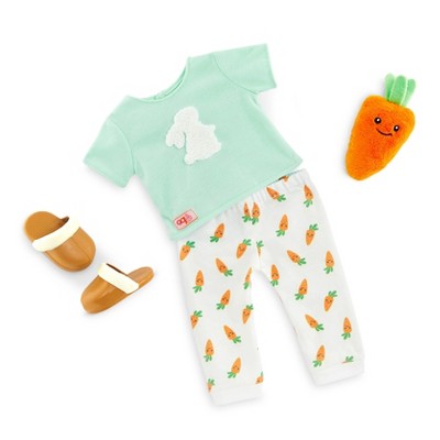 Our Generation Ice Cream Dreams Pajama & Robe Outfit For 18 Dolls : Target