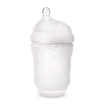 Olababy Silicone Gentle Baby Bottle - Frost - 4oz : Target