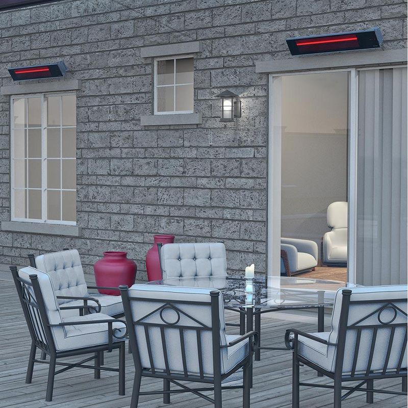 Dimplex 240V/1800W Wall Mount Indoor/Outdoor Electric Infrared Patio Heater, 3 of 7