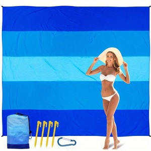 Waterproof Beach Mat - Sandproof, Portable Outdoor Blanket Ideal For Picnics, Travel, Camping And Hiking - 1 of 4
