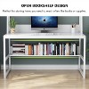 PAGED Stylish Gaming Desk with USB-A Ports, Home Office Desk with Wooden Legs, Computer Desk for Living Room - 2 of 4